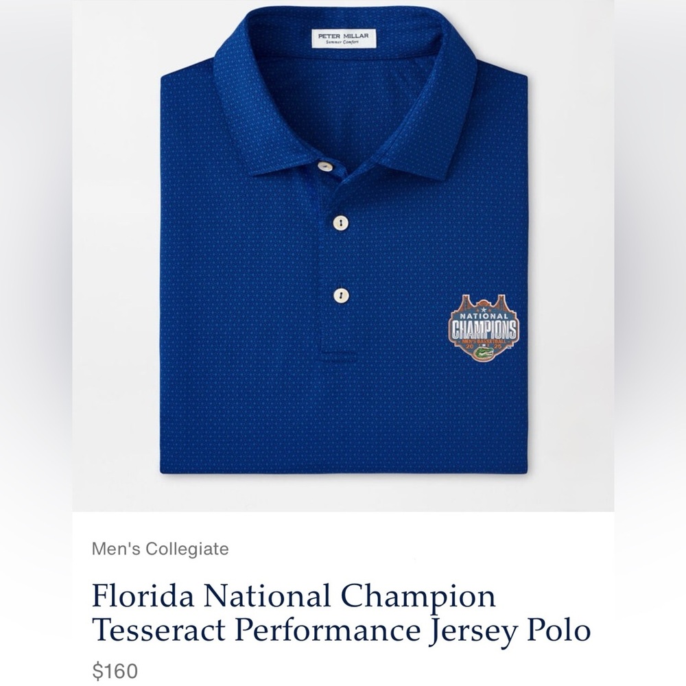 PETER MILLAR Florida National Champion
Tesseract Performance Jersey Polo